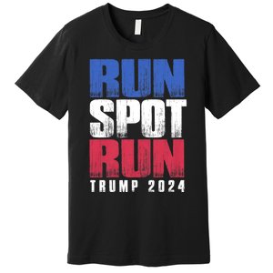 Run Spot Run Run Spot Run Trump Kamala Debate 2024 Premium T-Shirt