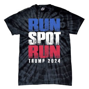 Run Spot Run Run Spot Run Trump Kamala Debate 2024 Tie-Dye T-Shirt