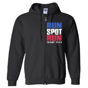 Run Spot Run Run Spot Run Trump Kamala Debate 2024 Full Zip Hoodie