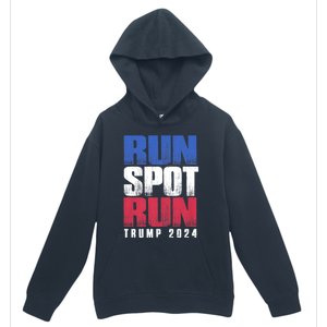 Run Spot Run Run Spot Run Trump Kamala Debate 2024 Urban Pullover Hoodie