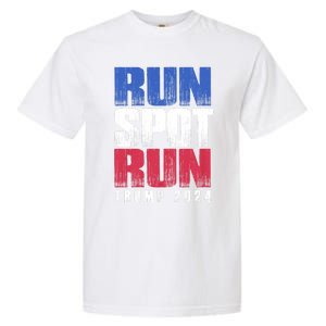 Run Spot Run Run Spot Run Trump Kamala Debate 2024 Garment-Dyed Heavyweight T-Shirt