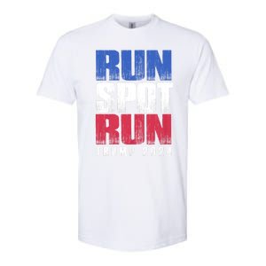 Run Spot Run Run Spot Run Trump Kamala Debate 2024 Softstyle CVC T-Shirt