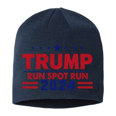 Run Spot Run! Funny Donald Trump Debate Quote 2024 Kamala Sustainable Beanie