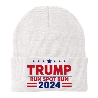 Run Spot Run! Funny Donald Trump Debate Quote 2024 Kamala Knit Cap Winter Beanie