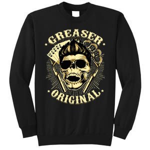 Rockabilly Skull Rocker Greaser Biker Sweatshirt