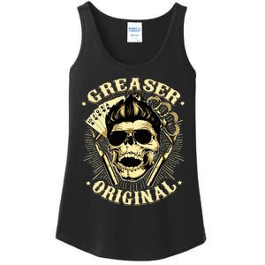 Rockabilly Skull Rocker Greaser Biker Ladies Essential Tank