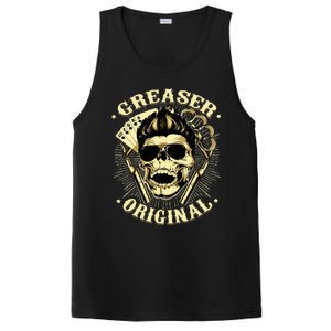 Rockabilly Skull Rocker Greaser Biker PosiCharge Competitor Tank