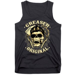 Rockabilly Skull Rocker Greaser Biker Tank Top