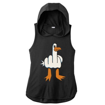 Rude Seagull Ladies PosiCharge Tri-Blend Wicking Draft Hoodie Tank