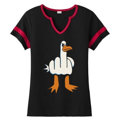 Rude Seagull Ladies Halftime Notch Neck Tee