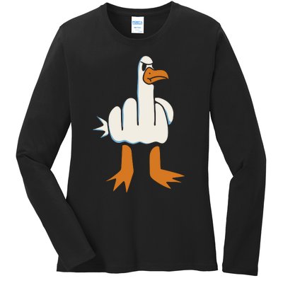 Rude Seagull Ladies Long Sleeve Shirt