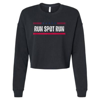 Run Spot Run Cropped Pullover Crew