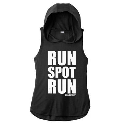 Run Spot Run Ladies PosiCharge Tri-Blend Wicking Draft Hoodie Tank