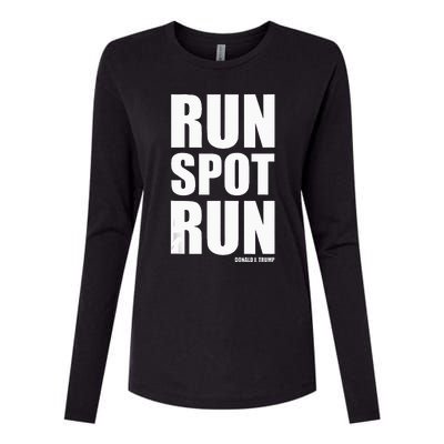 Run Spot Run Womens Cotton Relaxed Long Sleeve T-Shirt