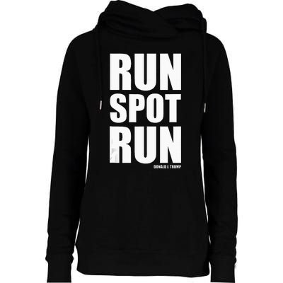 Run Spot Run Womens Funnel Neck Pullover Hood