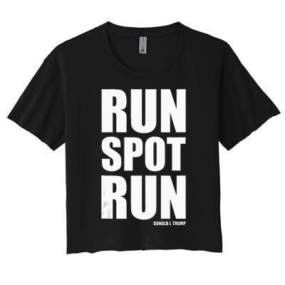 Run Spot Run Women's Crop Top Tee