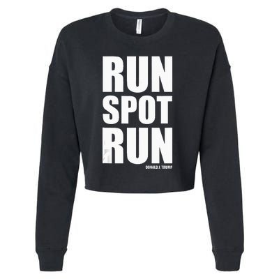 Run Spot Run Cropped Pullover Crew