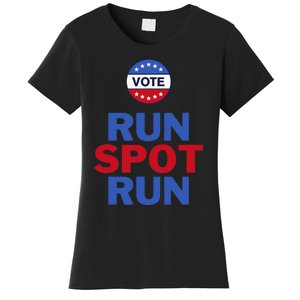 Run Spot Run. Trump And Harris Debate. Economic Plan. Women's T-Shirt