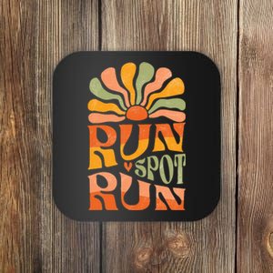 Run Spot Run Debate Boho Aesthetic Supports Trump Coaster