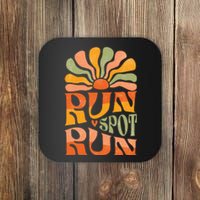 Run Spot Run Debate Boho Aesthetic Supports Trump Coaster