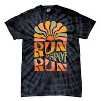 Run Spot Run Debate Boho Aesthetic Supports Trump Tie-Dye T-Shirt