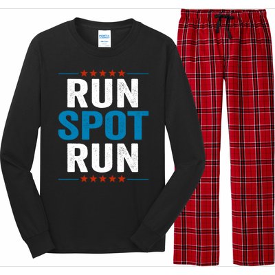 Run Spot Run Run Spot Run Trump 2024 Long Sleeve Pajama Set