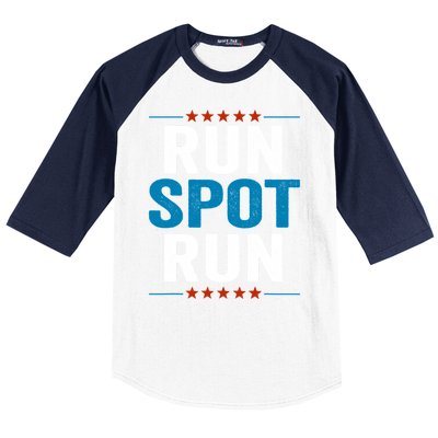 Run Spot Run Run Spot Run Trump 2024 Baseball Sleeve Shirt