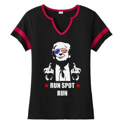 Run Spot Run Ladies Halftime Notch Neck Tee