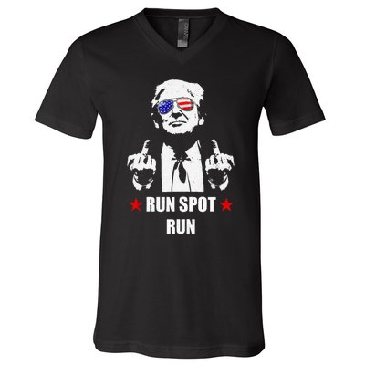 Run Spot Run V-Neck T-Shirt