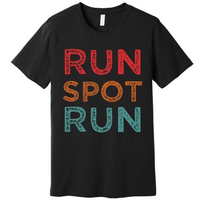 Run Spot Run Trump 2024 Funny Election Spot Run Trump 2024 Premium T-Shirt