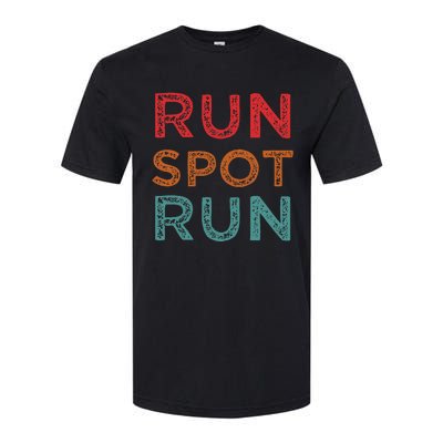 Run Spot Run Trump 2024 Funny Election Spot Run Trump 2024 Softstyle CVC T-Shirt