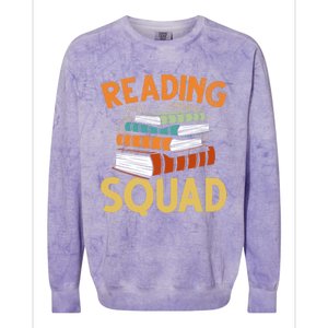 Reading Squad Reading Teachers Reading Teacher Appreciation Cool Gift Colorblast Crewneck Sweatshirt