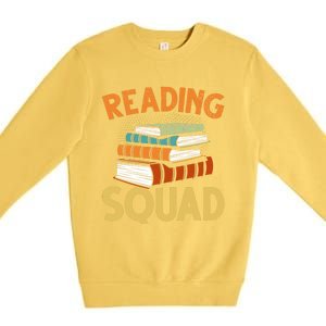 Reading Squad Reading Teachers Reading Teacher Appreciation Cool Gift Premium Crewneck Sweatshirt