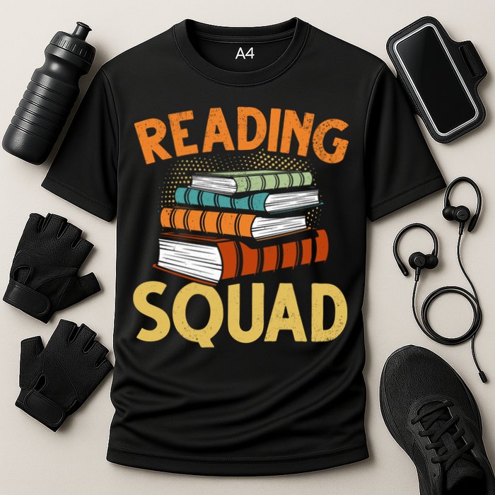 Reading Squad Reading Teachers Reading Teacher Appreciation Cool Gift Cooling Performance Crew T-Shirt