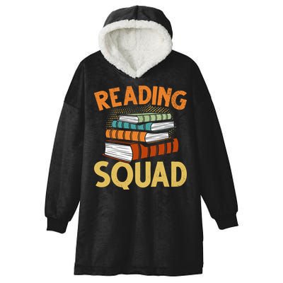 Reading Squad Reading Teachers Reading Teacher Appreciation Cool Gift Hooded Wearable Blanket