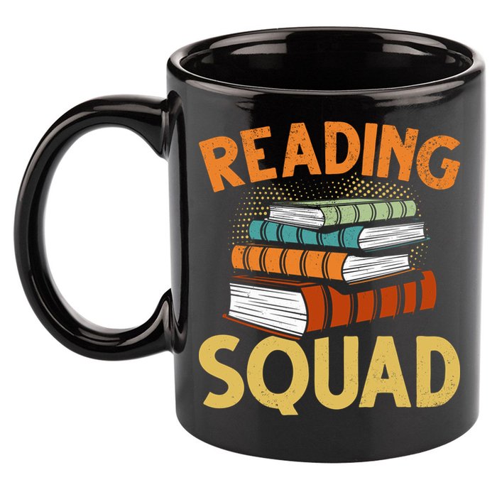 Reading Squad Reading Teachers Reading Teacher Appreciation Cool Gift 11oz C Handle Ceramic Mug
