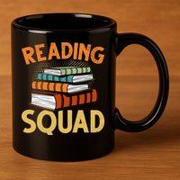 Reading Squad Reading Teachers Reading Teacher Appreciation Cool Gift 11oz C Handle Ceramic Mug