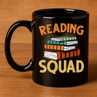 Reading Squad Reading Teachers Reading Teacher Appreciation Cool Gift 11oz C Handle Ceramic Mug