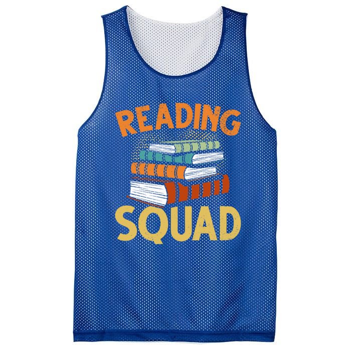 Reading Squad Reading Teachers Reading Teacher Appreciation Cool Gift Mesh Reversible Basketball Jersey Tank