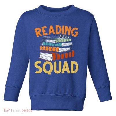 Reading Squad Reading Teachers Reading Teacher Appreciation Cool Gift Toddler Sweatshirt