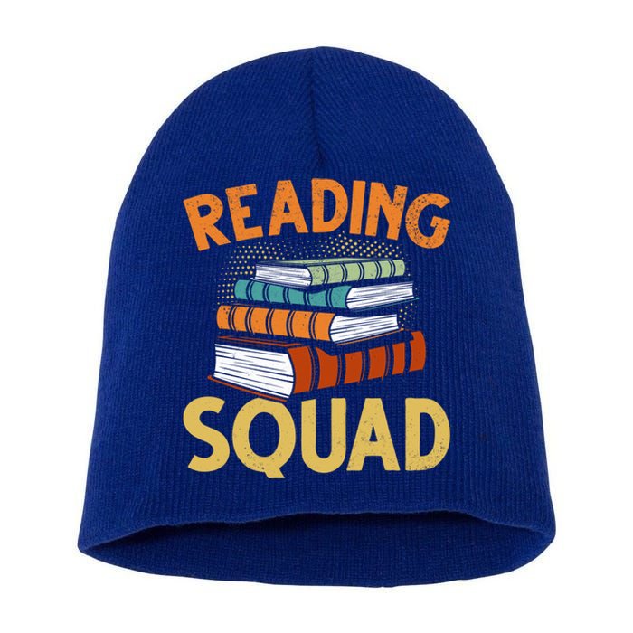 Reading Squad Reading Teachers Reading Teacher Appreciation Cool Gift Short Acrylic Beanie