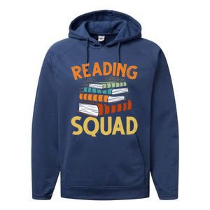 Reading Squad Reading Teachers Reading Teacher Appreciation Cool Gift Performance Fleece Hoodie