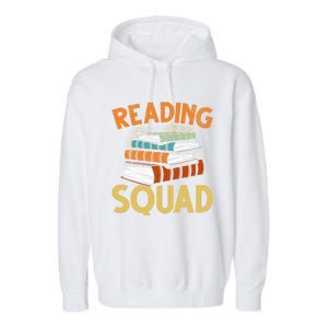 Reading Squad Reading Teachers Reading Teacher Appreciation Cool Gift Garment-Dyed Fleece Hoodie