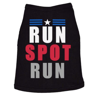 Run Spot Run Funny Trump Quote Doggie Tank