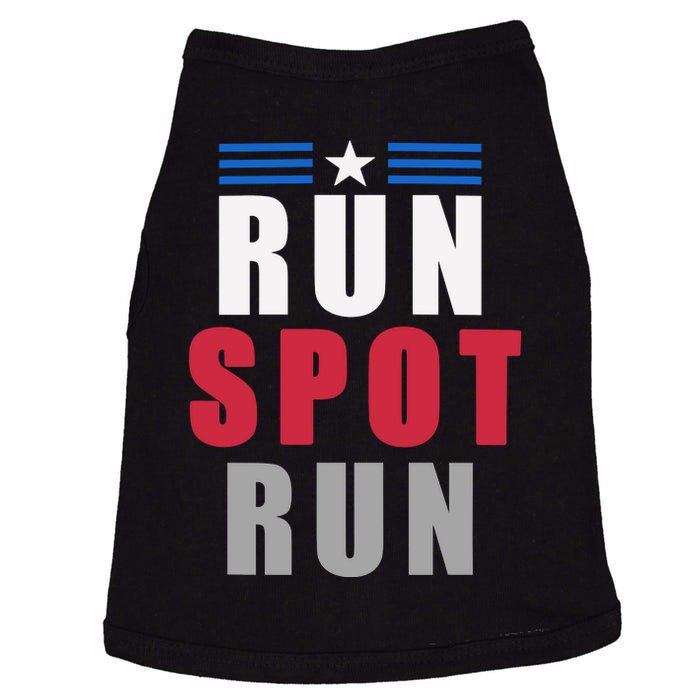 Run Spot Run Funny Trump Quote Doggie Tank