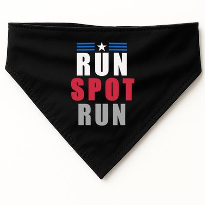 Run Spot Run Funny Trump Quote USA-Made Doggie Bandana