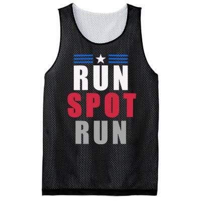 Run Spot Run Funny Trump Quote Mesh Reversible Basketball Jersey Tank