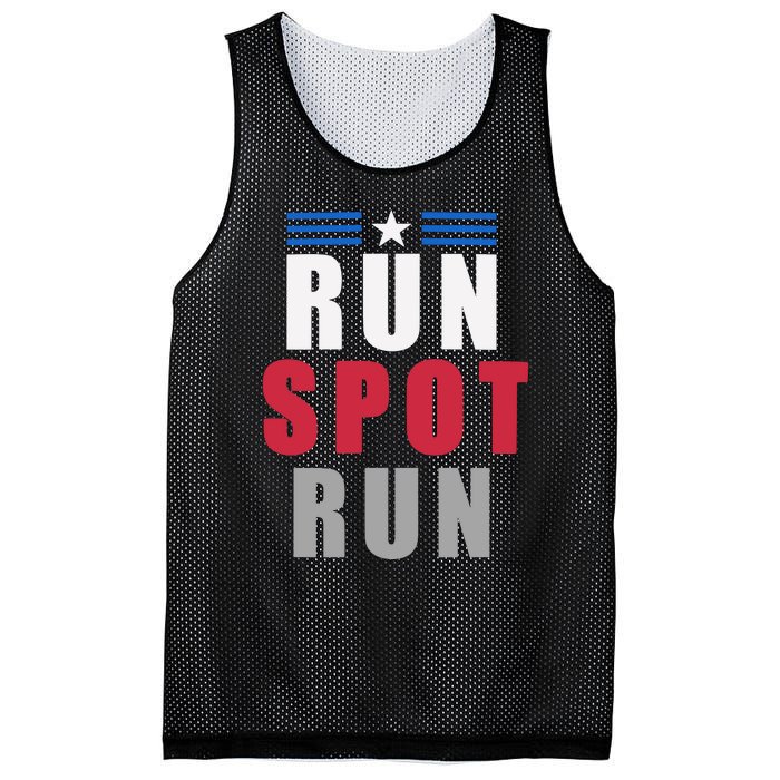 Run Spot Run Funny Trump Quote Mesh Reversible Basketball Jersey Tank