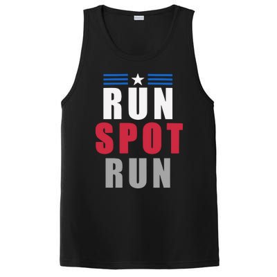 Run Spot Run Funny Trump Quote PosiCharge Competitor Tank