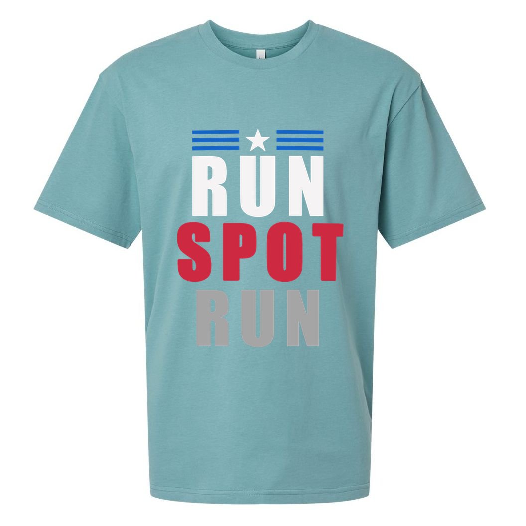 Run Spot Run Funny Trump Quote Sueded Cloud Jersey T-Shirt